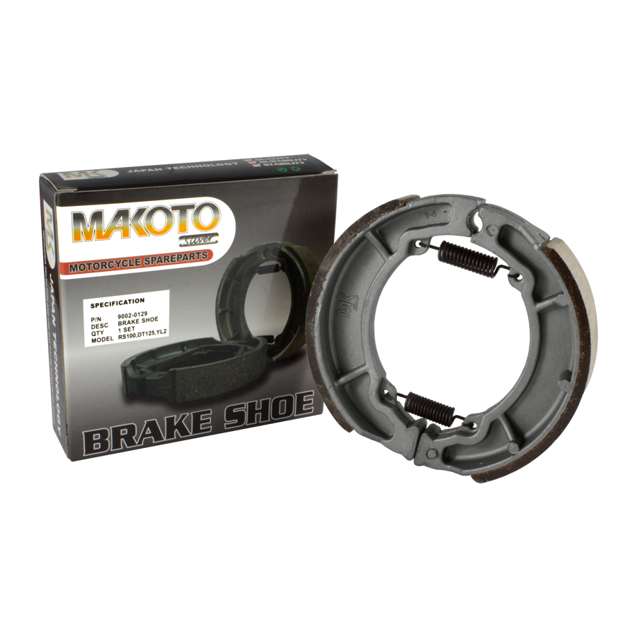 MK-Silver Brake Shoe, RR (RS100, DT125, YL2)