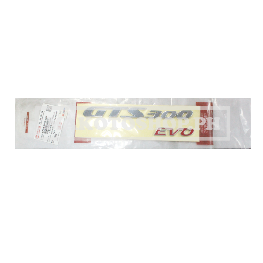 EMBLEM, BODY COVER, RH(GTSEVO) (GTS300IE)