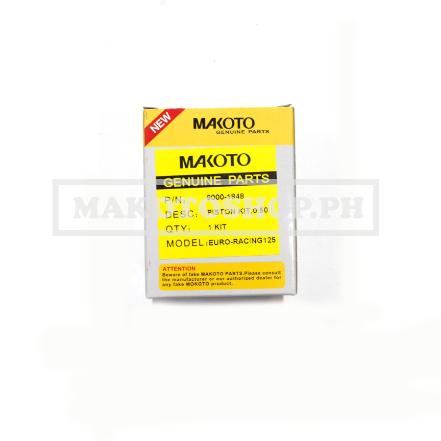 PISTON KIT, 0.50 (MK) (EURO-RACING 125)