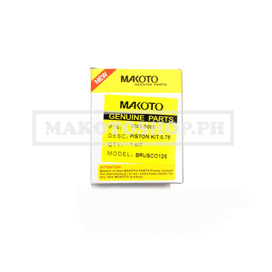 PISTON KIT, 0.75 (MK) (BRUSCO 125)