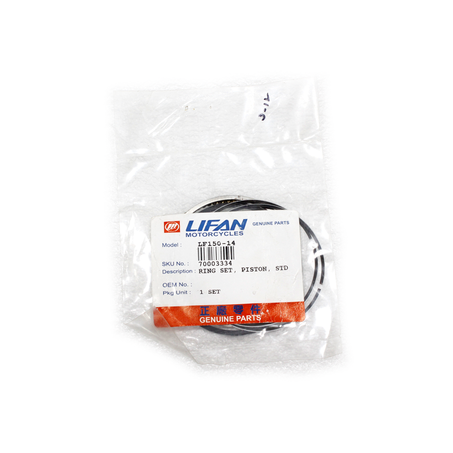 RING SET, PISTON, STD(LIFAN, LF150) (LF150-14)