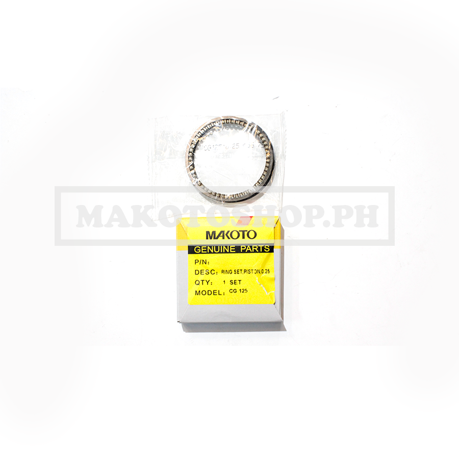 RING SET, PISTON, 0.25 (MK) (CG125)