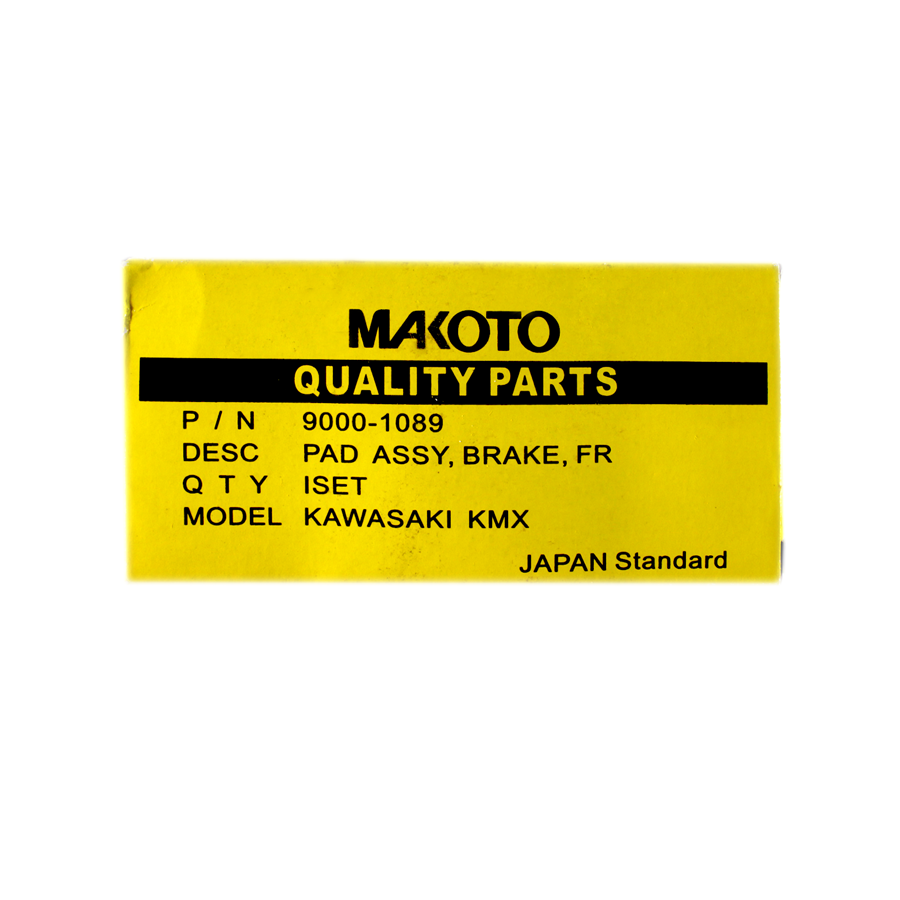 PAD ASSY, BRAKE, FR (MK) (KMX125)