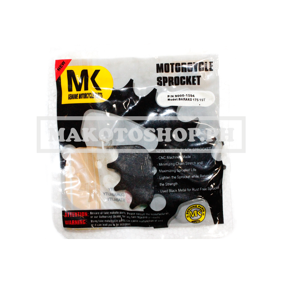 SPROCKET, ENGINE (15) (MK) (BARAKO 175)