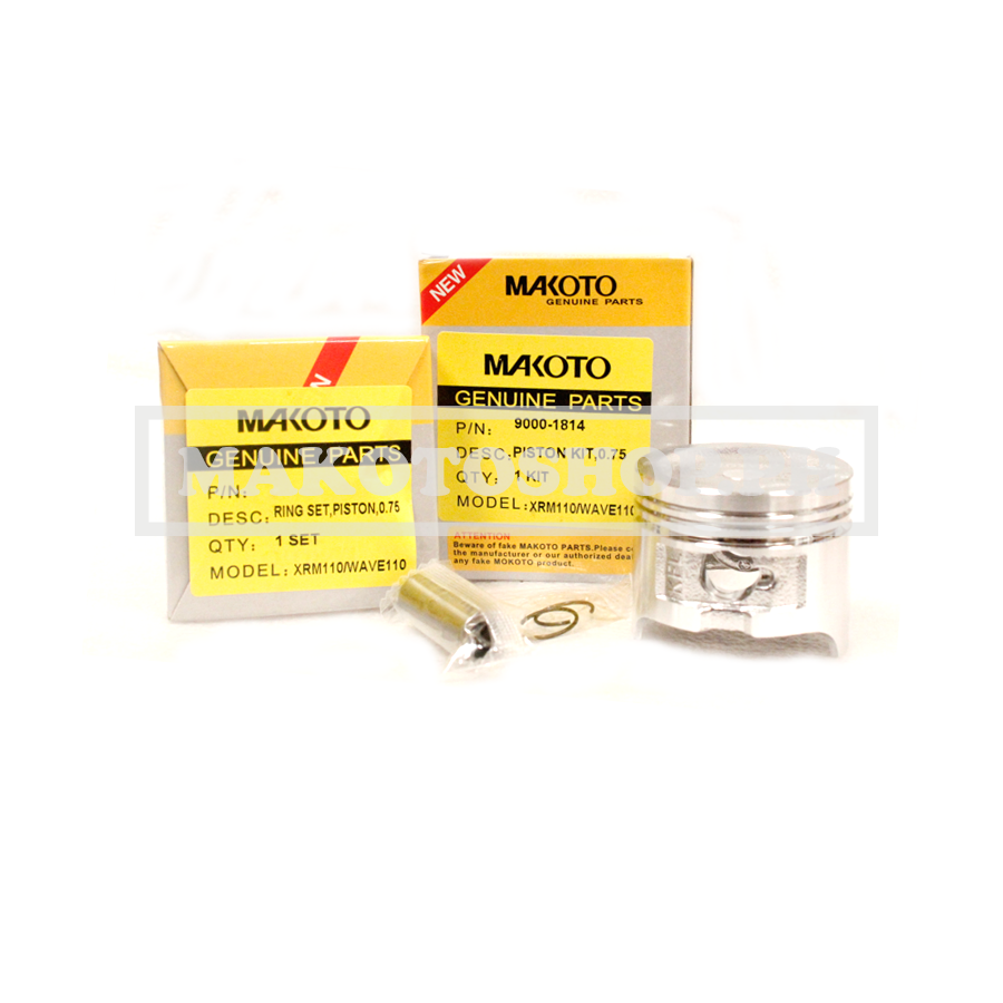 PISTON KIT, 0.75 (MK) (WAVE110, XRM110)