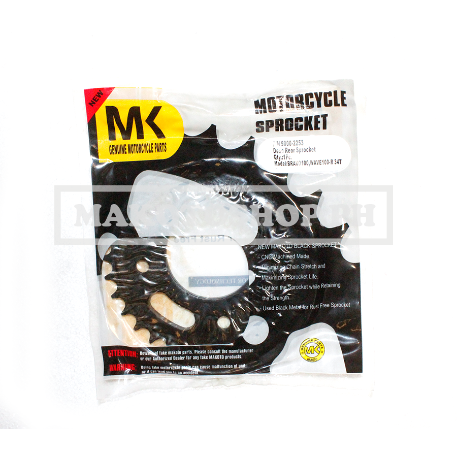 SPROCKET, REAR (34T) (MK) (BRAVO100, WAVE100-R)