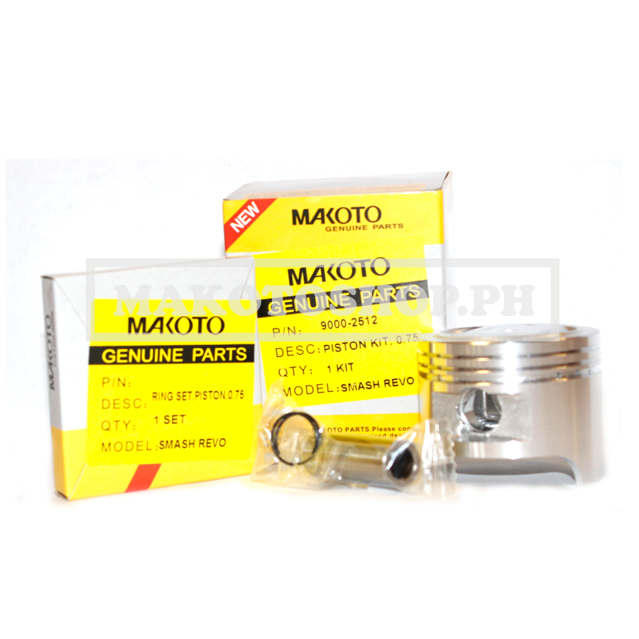 PISTON KIT, 0.75 (MK) (SMASH 110/ REVO)