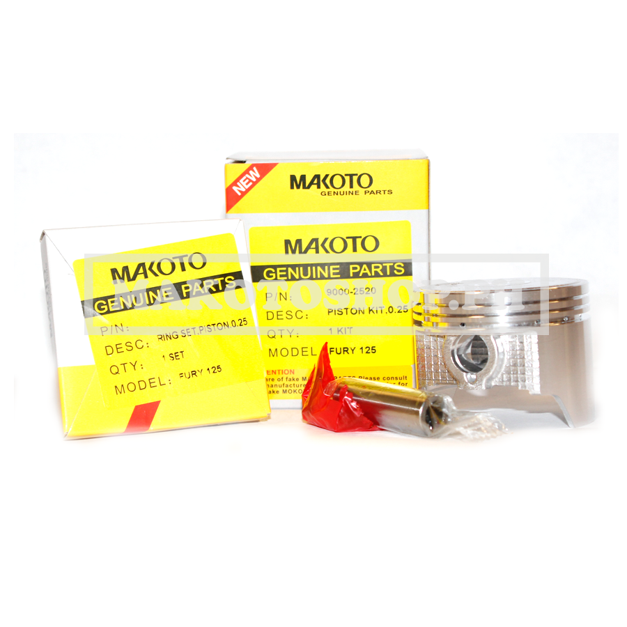 PISTON KIT, 0.25 (MK) (FURY 125/ AURA NEXUS)