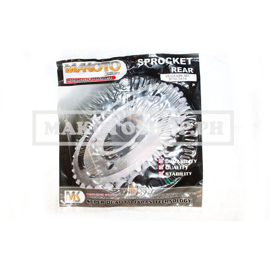 SPROCKET, REAR (428/38T) (MK-S) (VEGA 115)