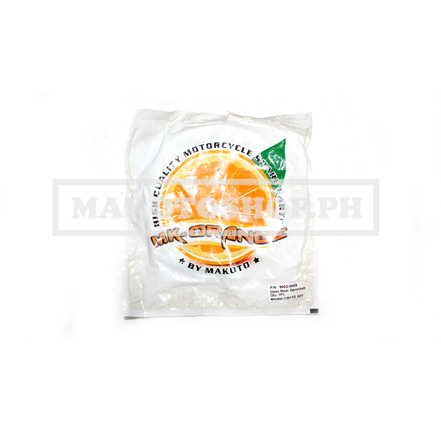 SPROCKET, REAR 42T w/PROTECTOR  (MK-O) (CB 110)