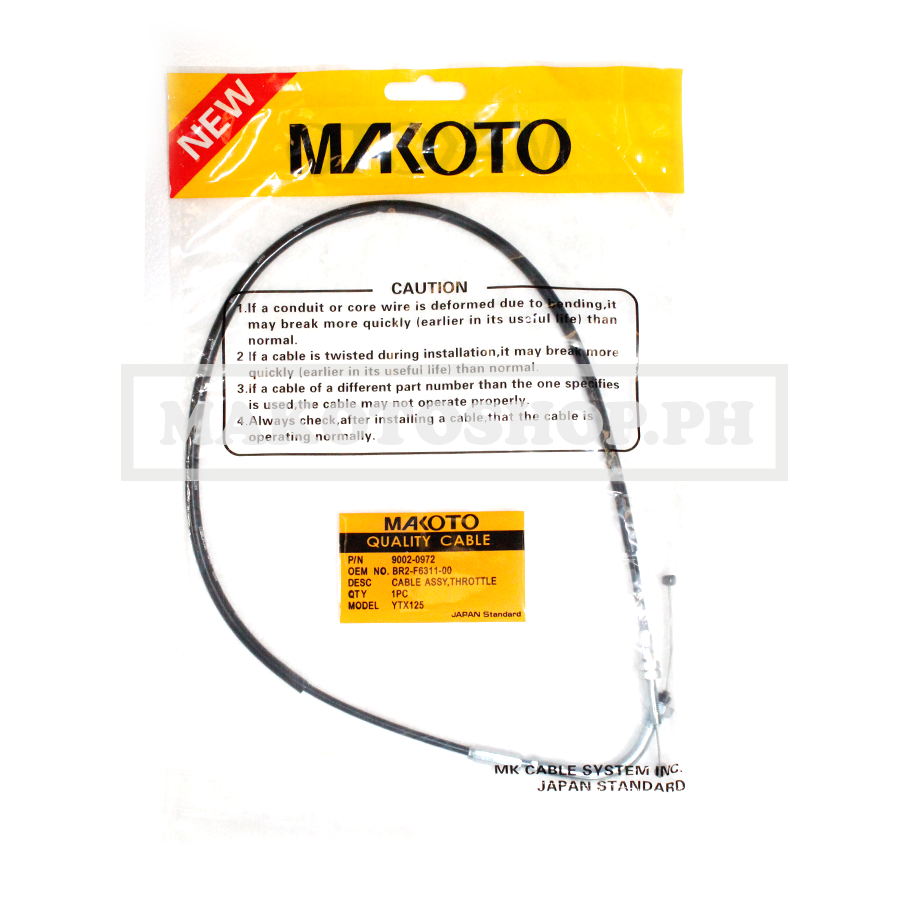 CABLE ASSY, THROTTLE (MK) (YTX 125)