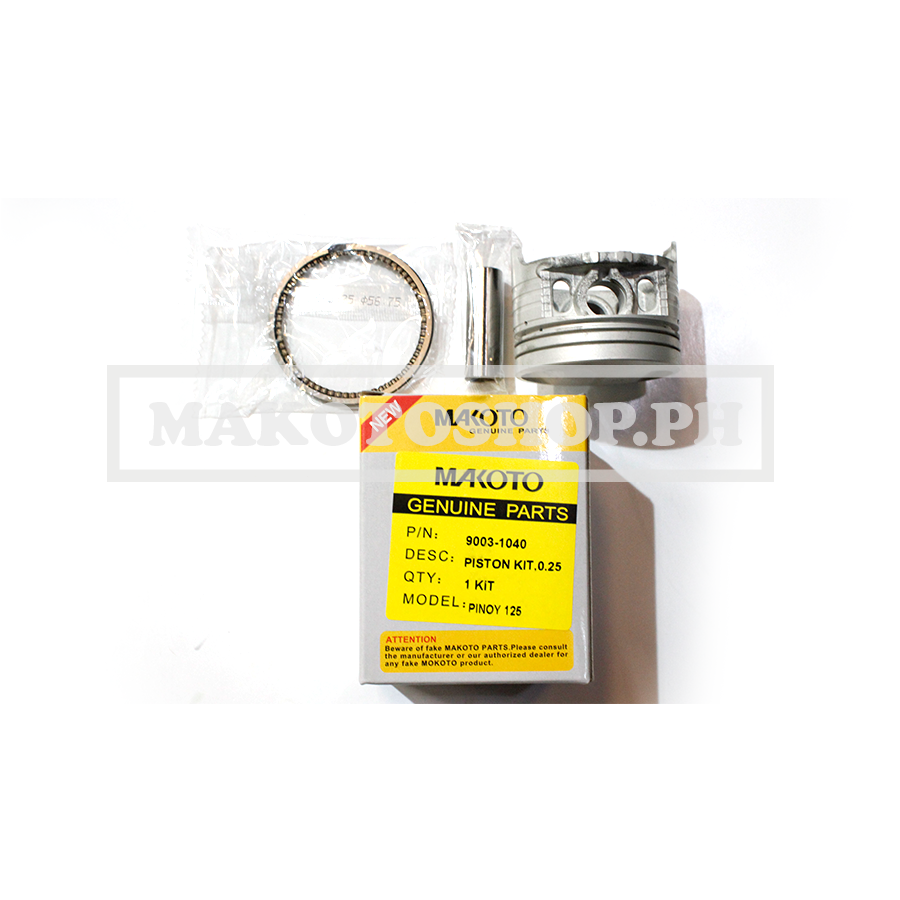 PISTON KIT, 0.25 (MK) (PINOY 125)