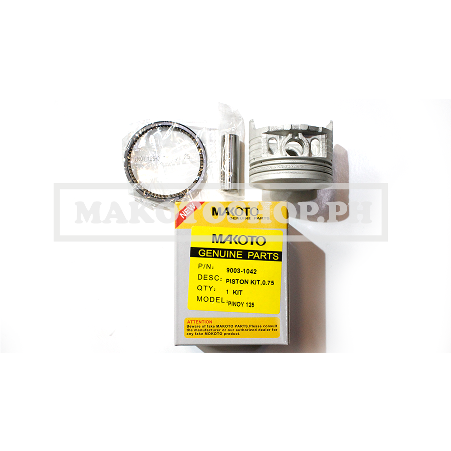 PISTON KIT, 0.75 (MK) (PINOY 125)